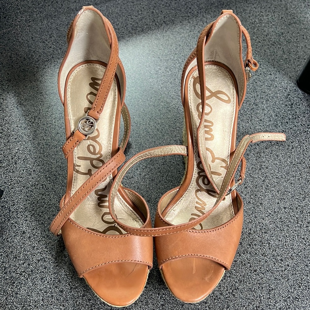Sam Edelman Wrap around Cork Wedges